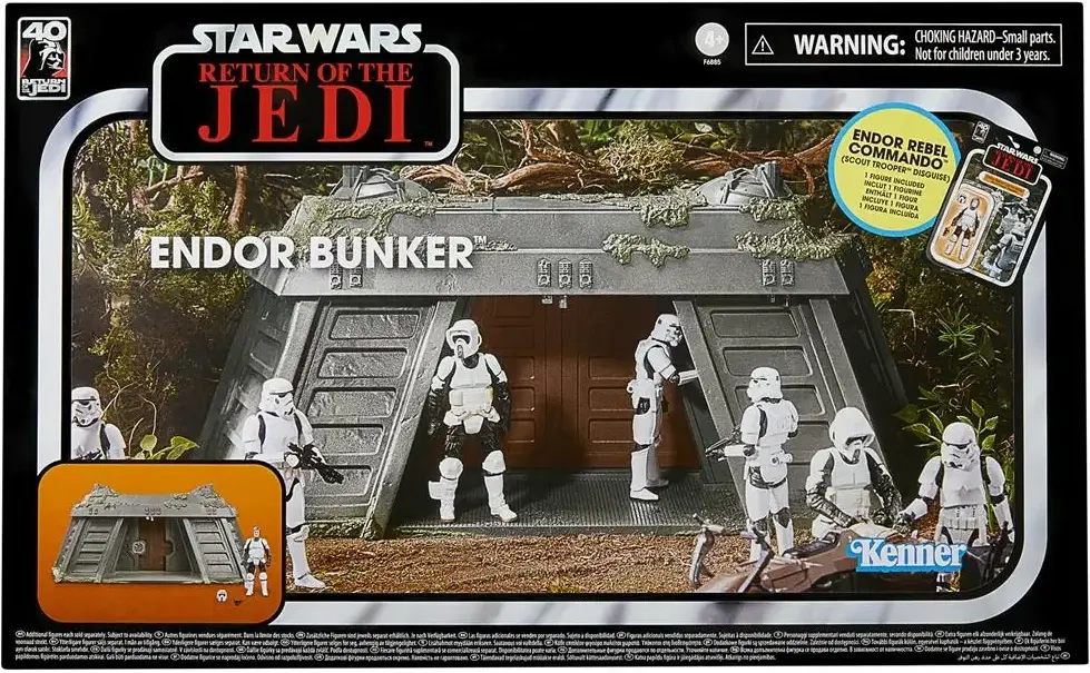 Star Wars Episode VI Vintage Collection Playset Endor Bunker mit Endor Rebel Commando