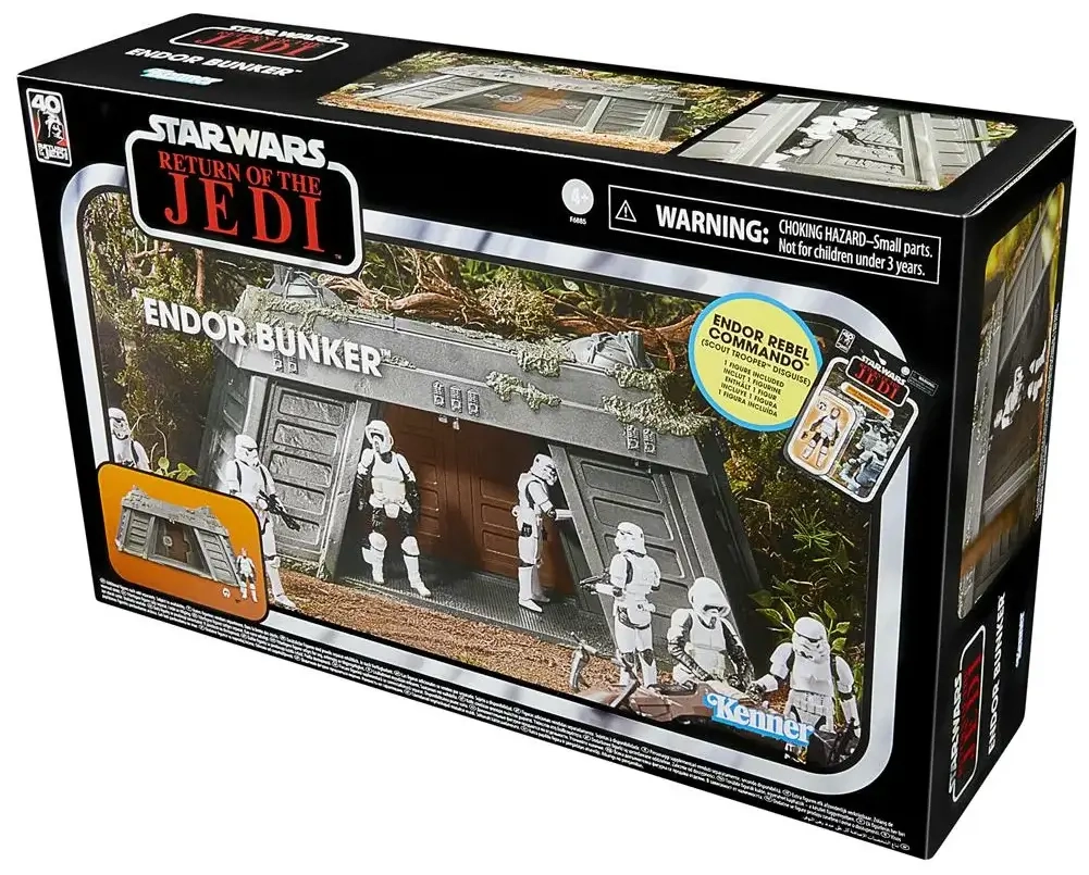 Star Wars Episode VI Vintage Collection Playset Endor Bunker mit Endor Rebel Commando