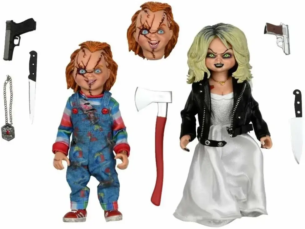 Chucky und seine Braut Clothed Actionfiguren Doppelpack Chucky & Tiffany 14 cm