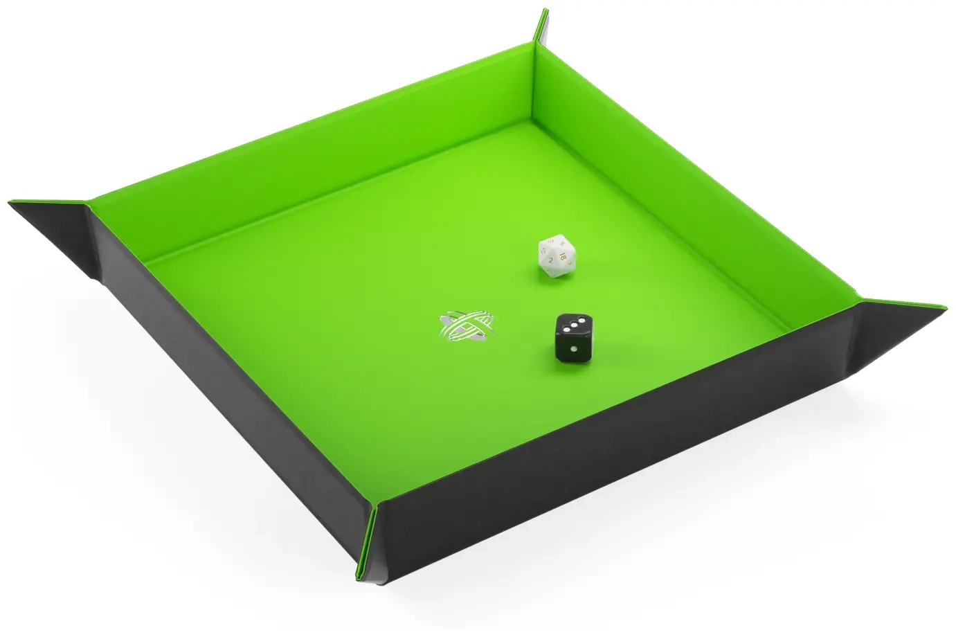 Magnetic Dice Tray Square Black/Green