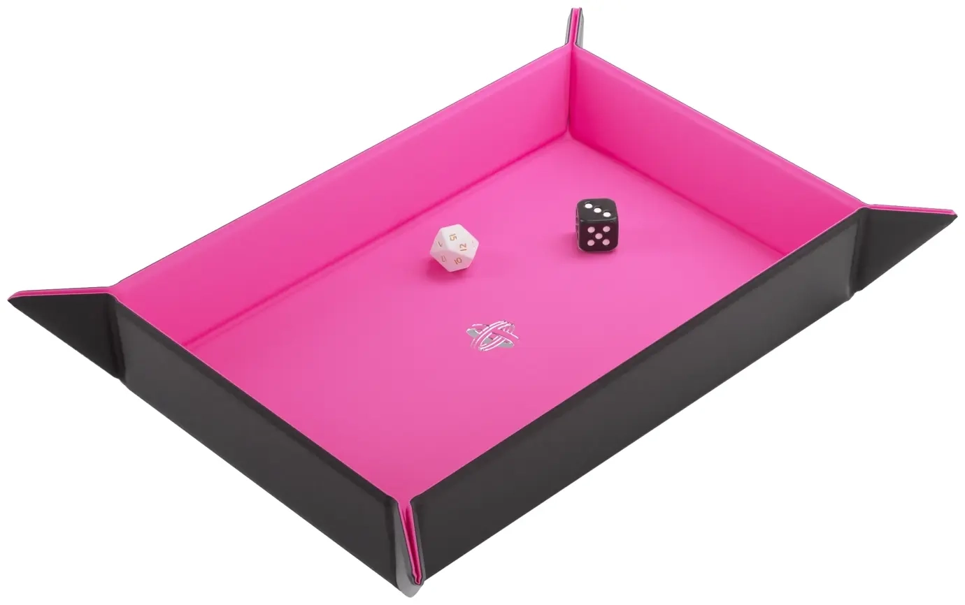 Magnetic Dice Tray Rectangular Black/Pink