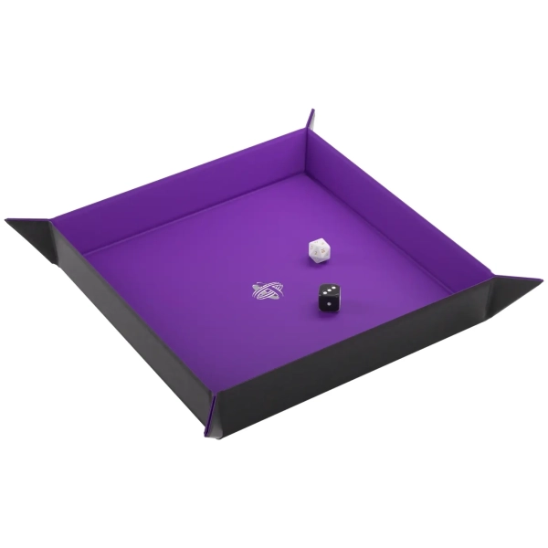 Magnetic Dice Tray Square Black/Purple