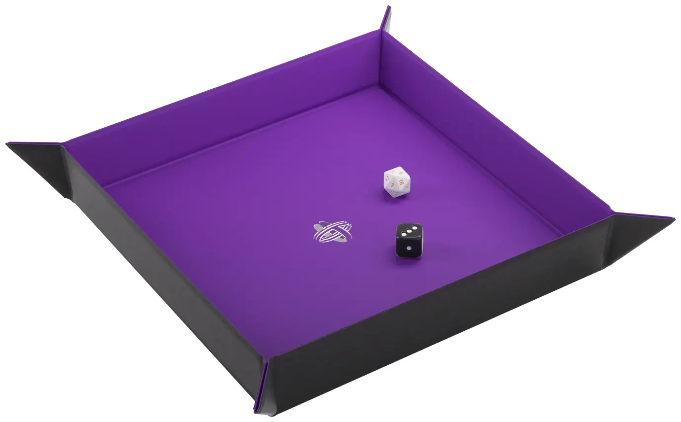 Magnetic Dice Tray Square Black/Purple