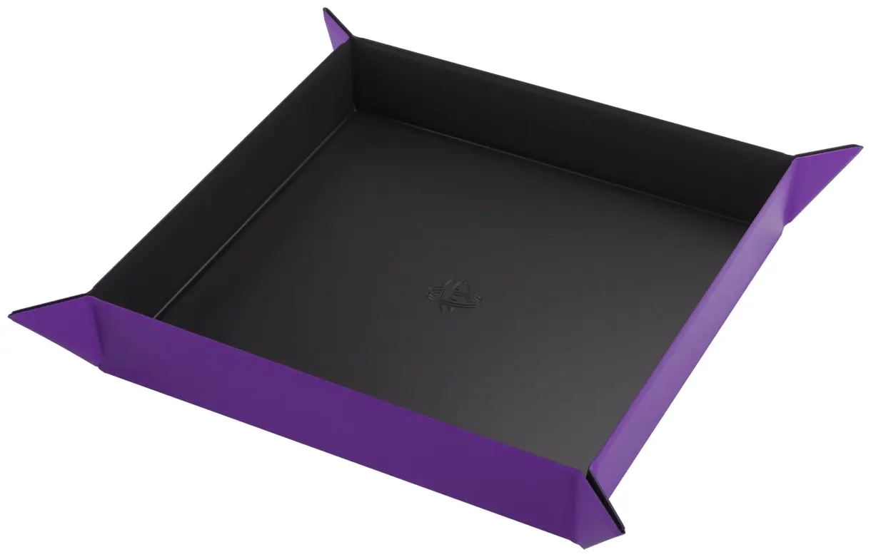 Magnetic Dice Tray Square Black/Purple