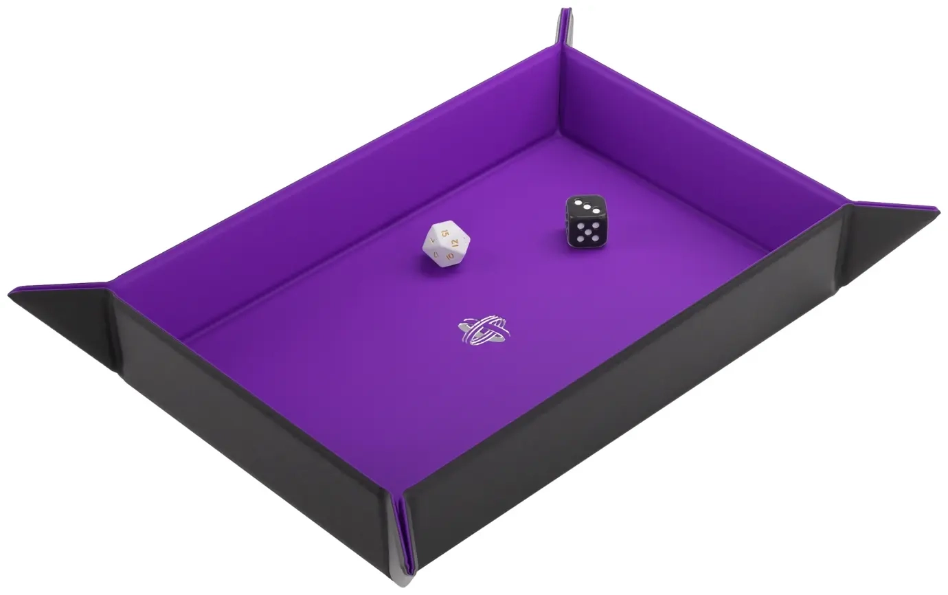 Magnetic Dice Tray Rectangular Black/Purple