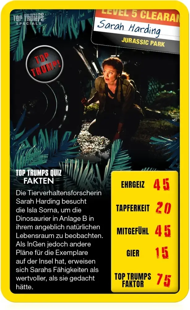 Top Trumps – Jurassic Park