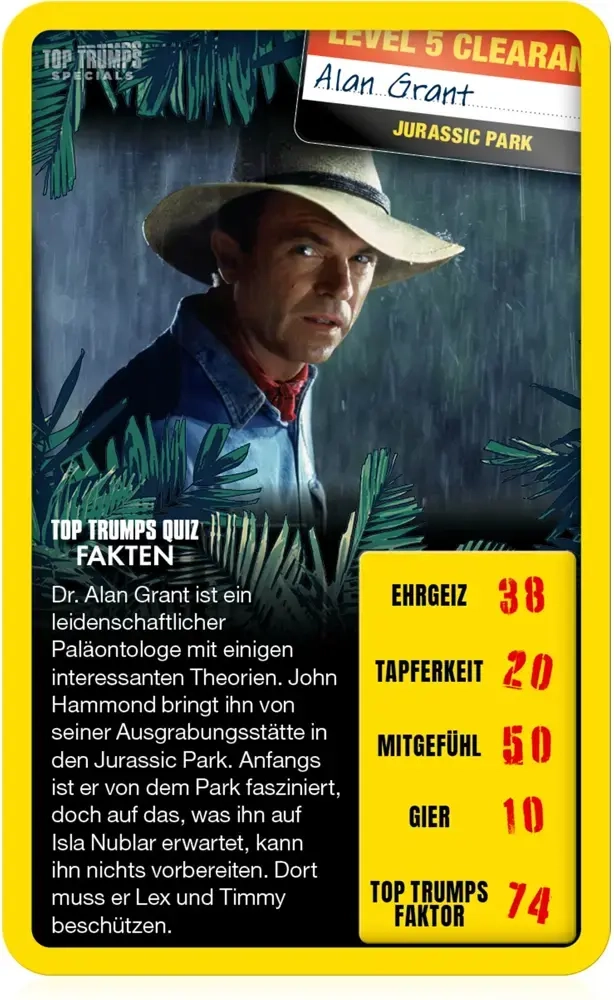 Top Trumps – Jurassic Park