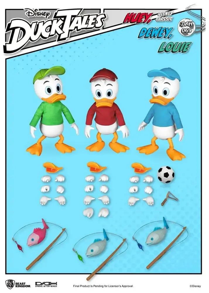 DuckTales Dynamic 8ction Heroes Actionfiguren 3er-Pack Huey, Dewey & Louie 10 cm