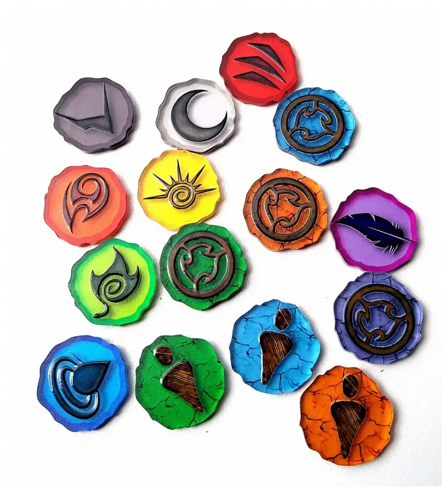 Token and Markers: Spirit Island – Jagged Earth Token Set