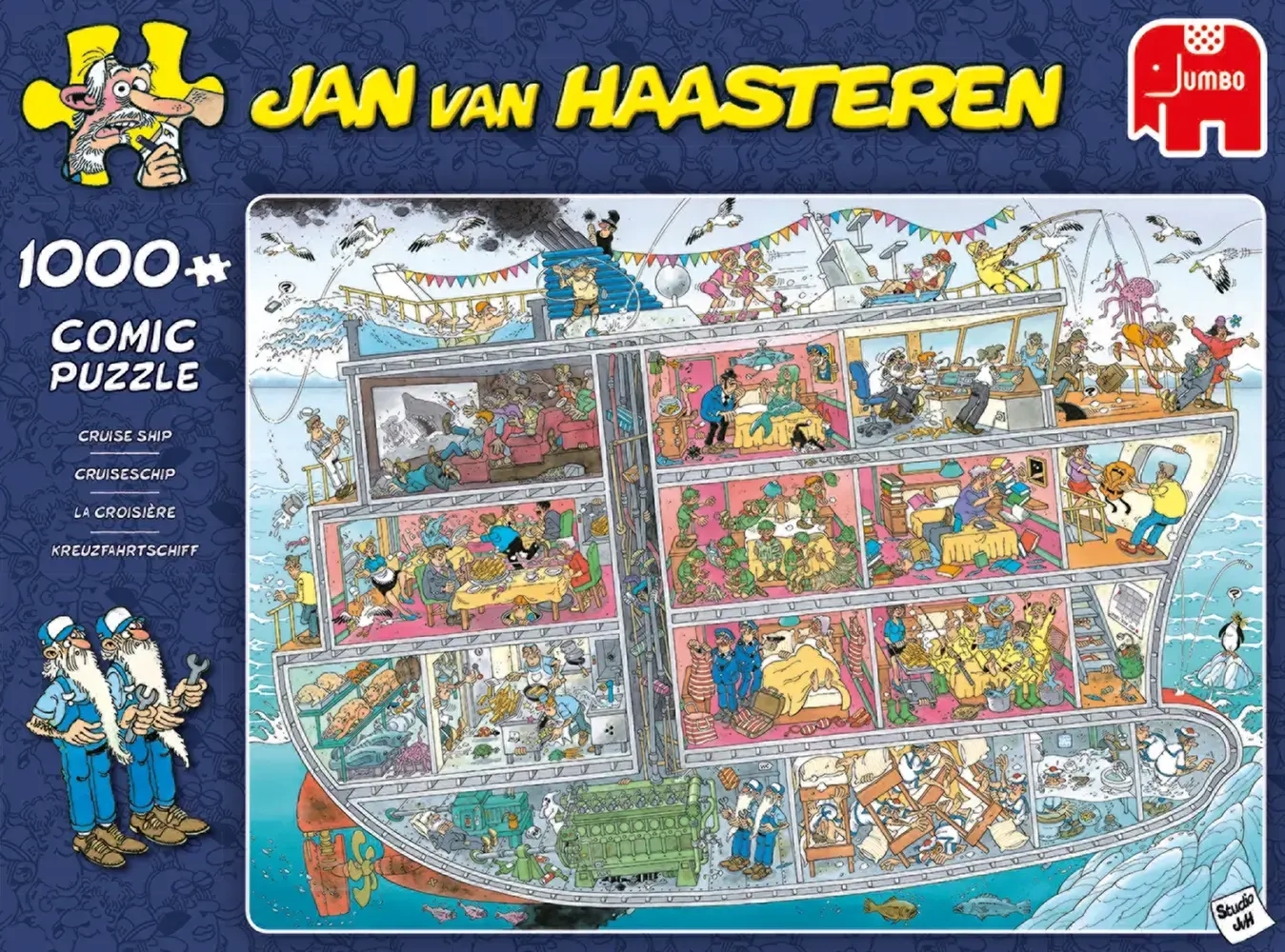 Kreuzfahrtschiff - Jan van Haasteren