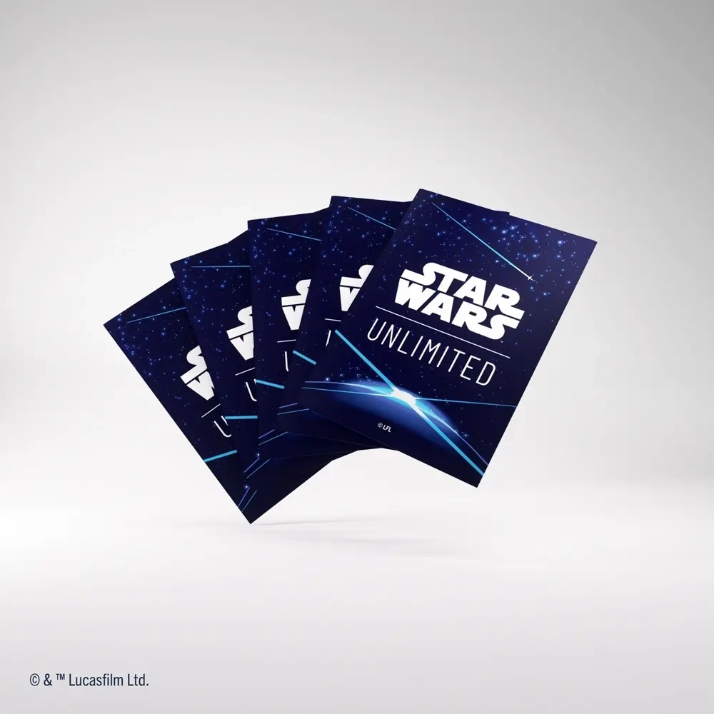 Star Wars: Unlimited Art Sleeves Double Sleeving Pack – Space Blue (Einzelartikel)