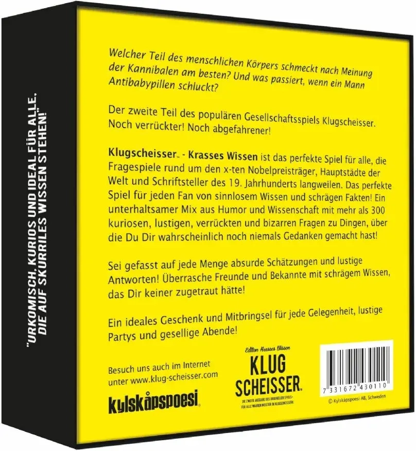 Klugscheisser 2 Black Edition – Edition krasses Wissen