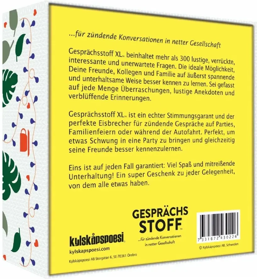 Gesprächsstoff XL – für zündende Konversationen in netter Gesellschaft