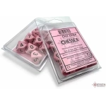 Opaque Pastel Pink/Black D10 - Dice Set