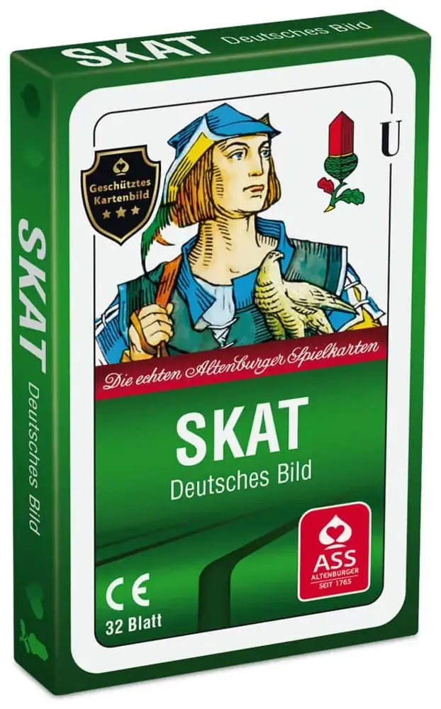 Skat - Deutsches Bild, Kornblume (Faltschachtel)