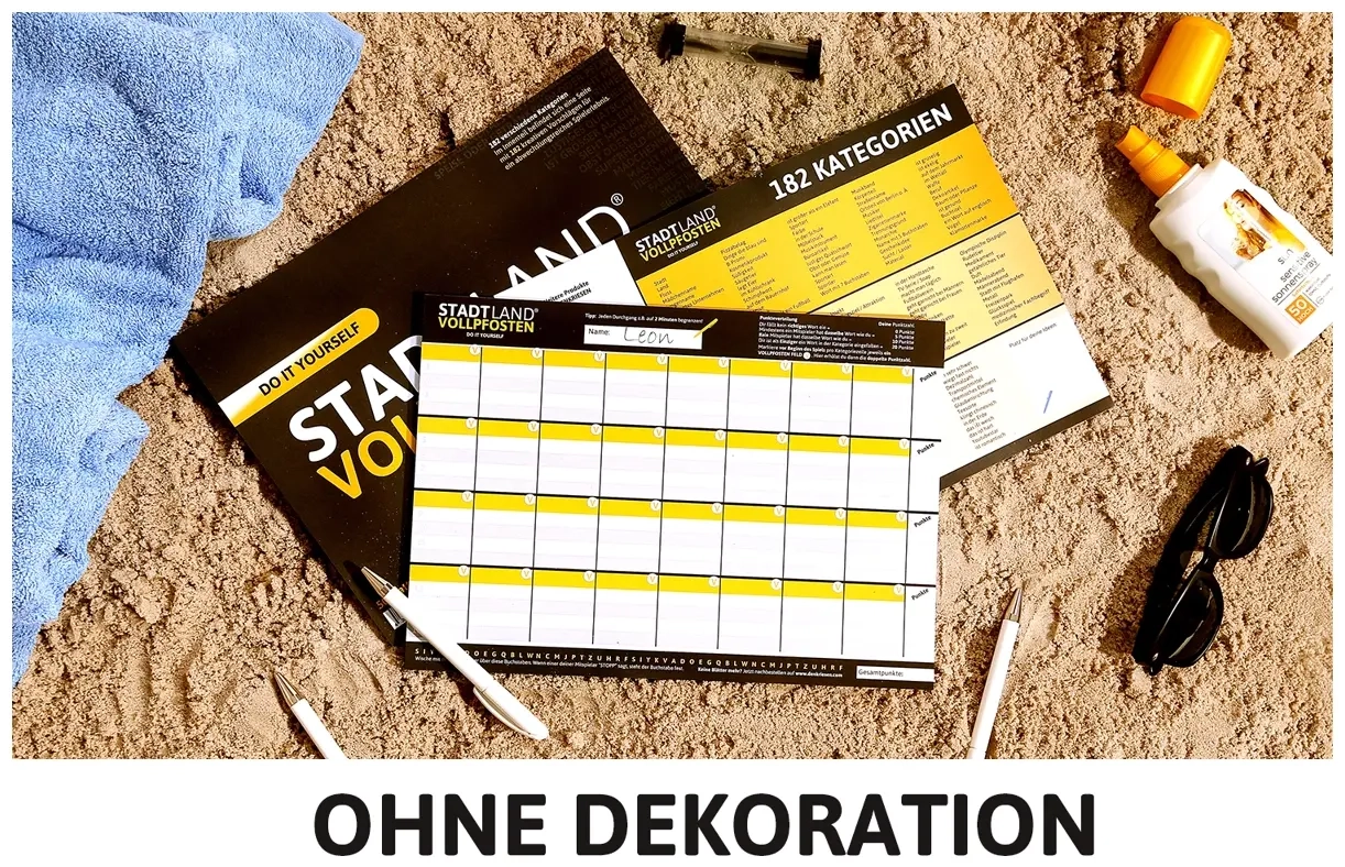 STADT LAND VOLLPFOSTEN – DO IT YOURSELF-EDITION (DinA4-Format)