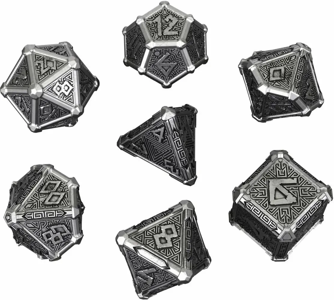 Metal Dice Set Mythical (7)