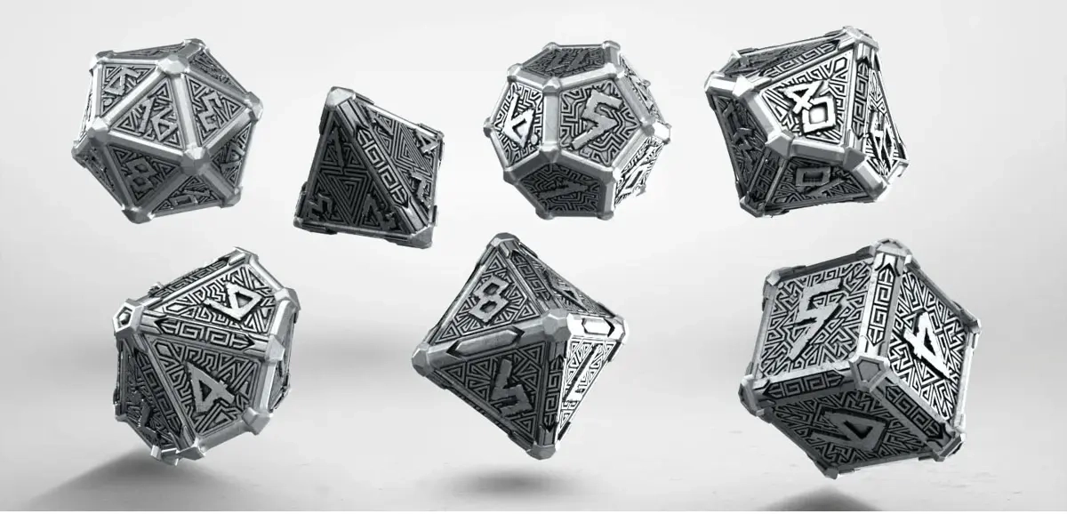 Metal Dice Set Mythical (7)