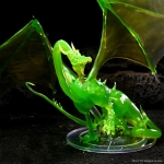 D&D Fantasy Miniatures Icons of the Realms Adult Emerald Dragon Premium Figure