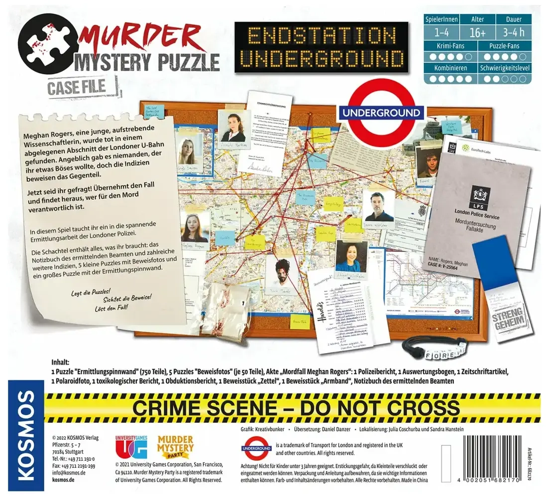 Murder Mystery Puzzle – Endstation Underground