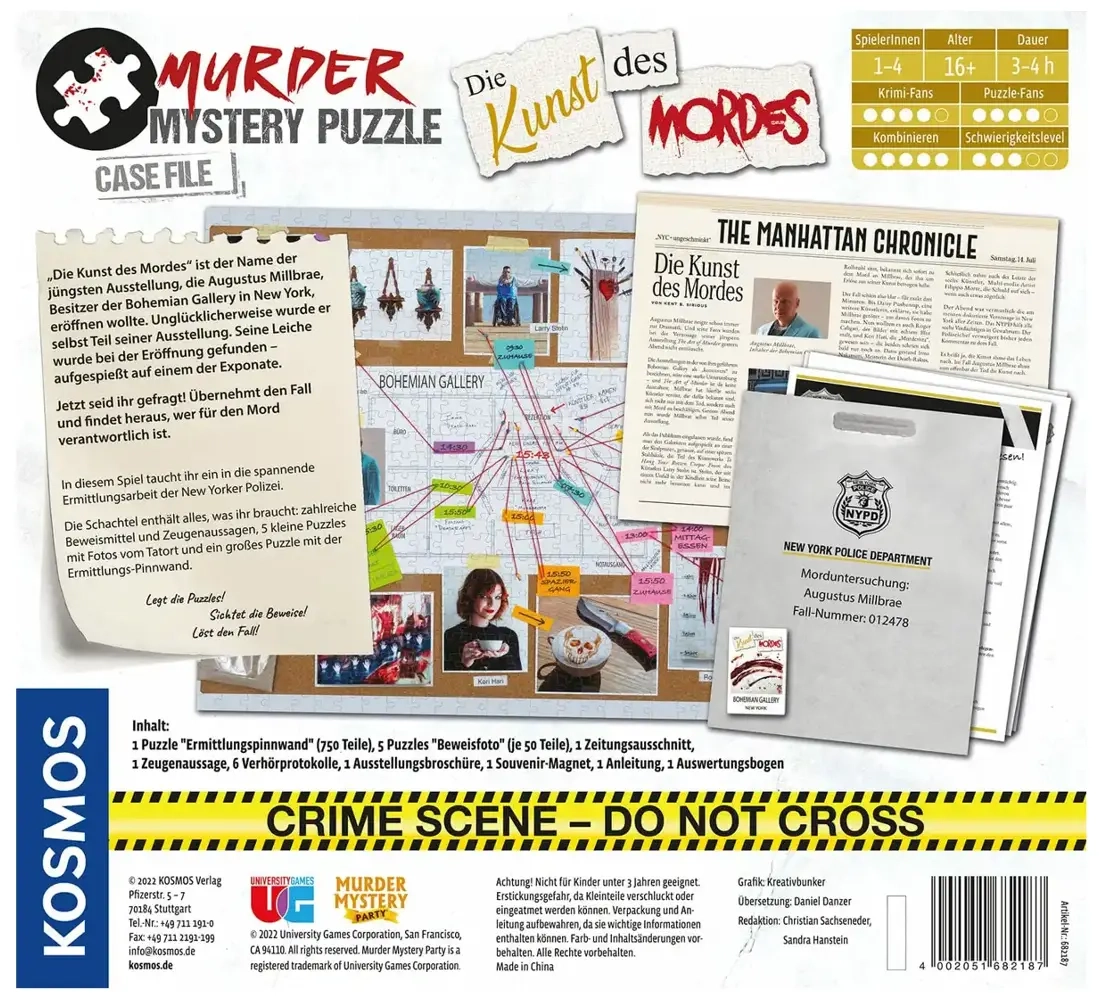 Murder Mystery Puzzle – Die Kunst des Mordes