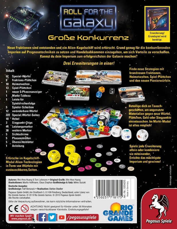 Roll for the Galaxy Erweiterung - Grosse Konkurrenz