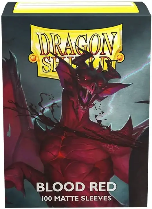 Dragon Shield Standard Matte Sleeves - Blood Red 'Simurag' (100 Sleeves)