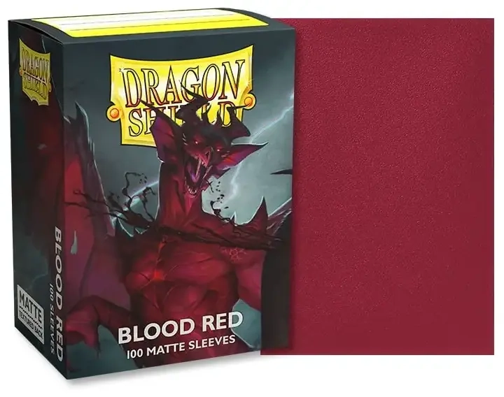 Dragon Shield Standard Matte Sleeves - Blood Red 'Simurag' (100 Sleeves)