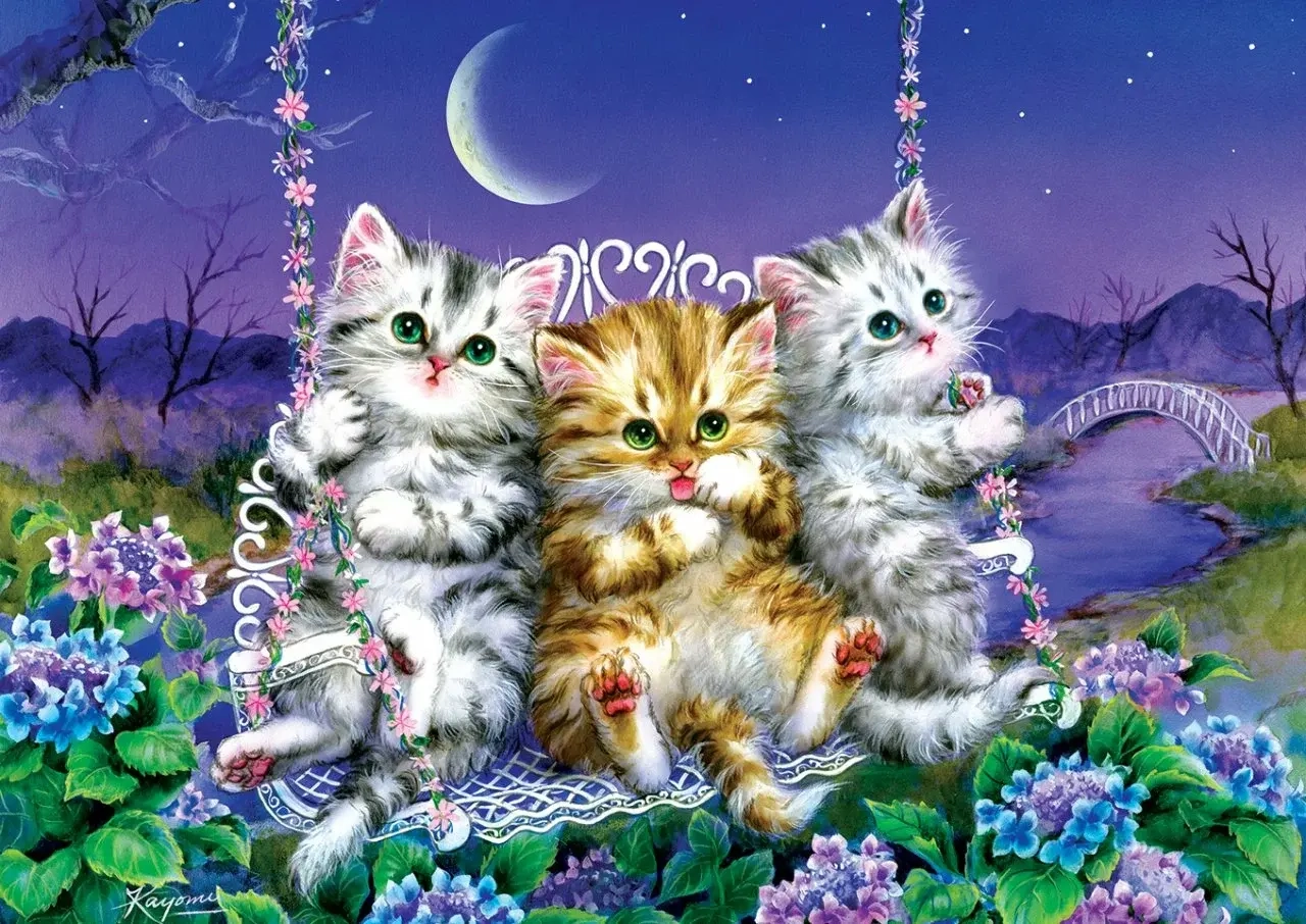 Moonlight Swing Kittens