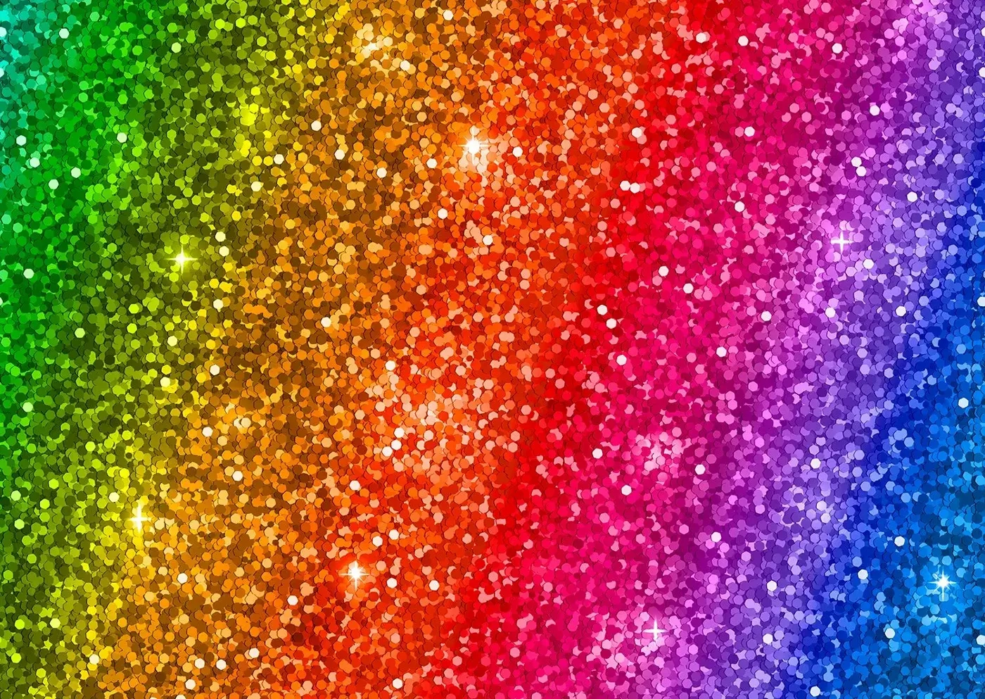 Gradient: Glitzernder Regenbogen