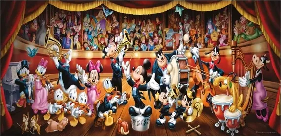 Disney Panorama Puzzle Orchester