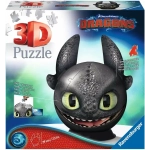 Dragons 3 Ohnezahn mit Ohren - 3D Puzzleball