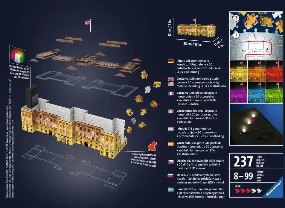 Buckingham Palace bei Nacht