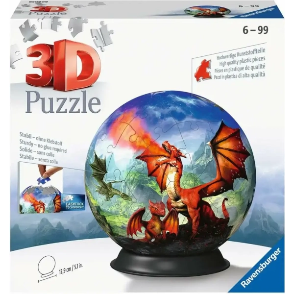 Mystische Drachen - 3D Puzzleball