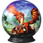 Mystische Drachen - 3D Puzzleball