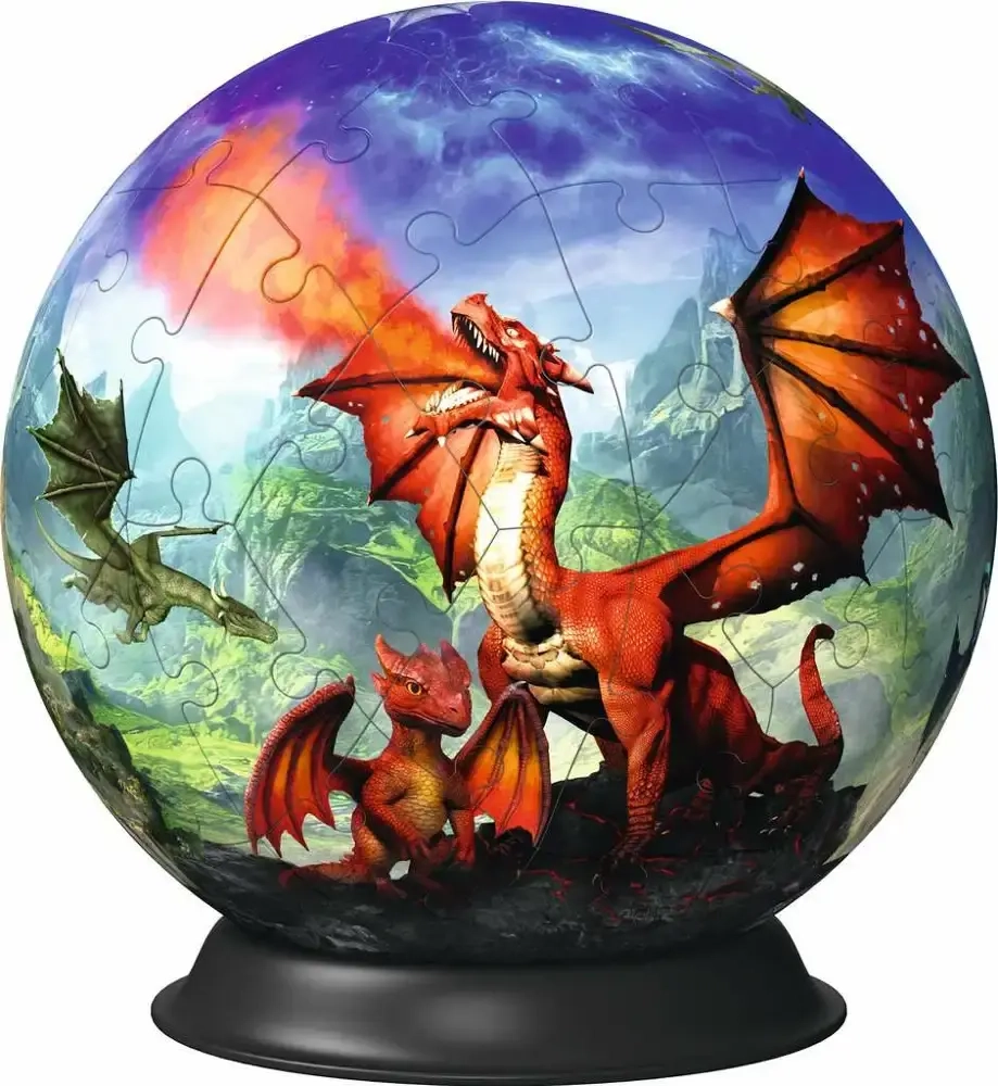 Mystische Drachen - 3D Puzzleball