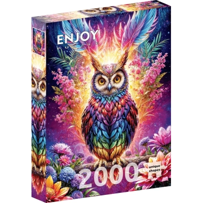 Neon Eule Owl - 2000 Teile