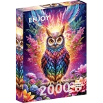 Neon Eule Owl - 2000 Teile