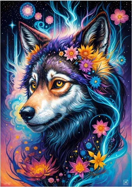 Magical Wolf Portrait