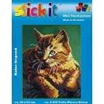 Katze liegend - Stick it