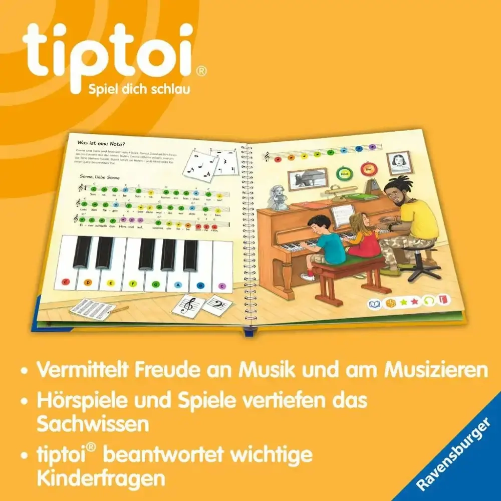 Tiptoi Wieso? Weshalb? Warum? Wir entdecken die Musik, Lernbuch