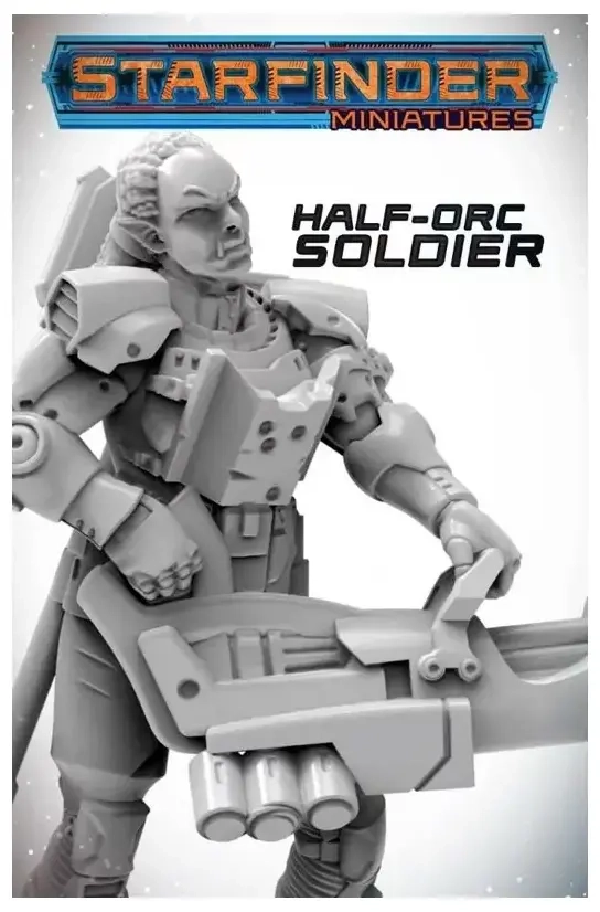 Starfinder Miniatures: Half-Orc Soldier - EN