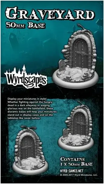 Malifaux Terrain WyrdscapesGraveyard 50mm