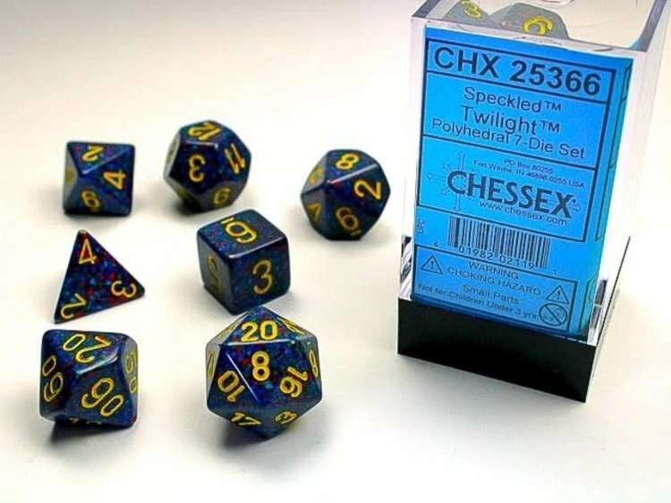 Dice Sets Twilight Speckled Polyhedral 7-Die Set