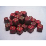 Speckled 12mm d6 Dice Blocks with Pips (36 Dice) - Strawberry