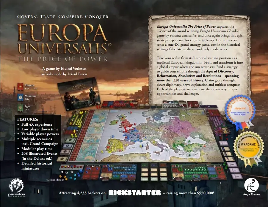 Europa Universalis: The Price of Power - Deluxe Edition - EN