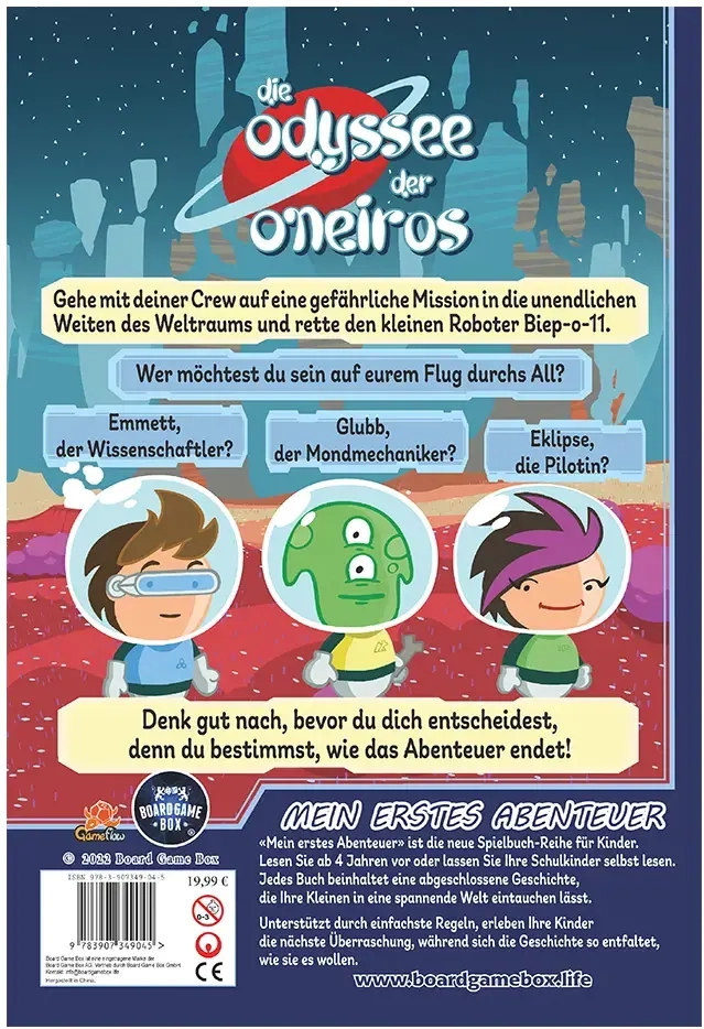 Mein erstes Abenteuer - Die Odyssee der Oneiros (Empfehlungsliste 2023 KdJ)