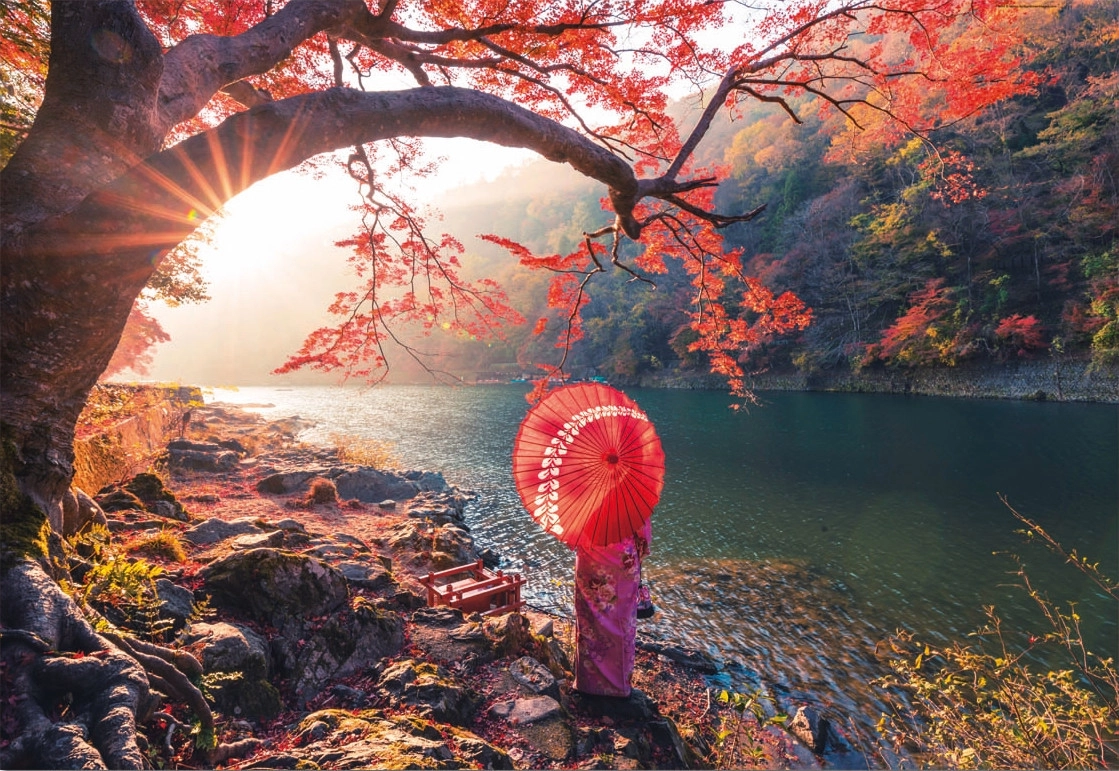 Sunrise in Katsura River - Japan