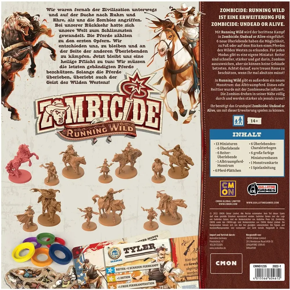 Zombicide Undead or Alive Erweiterung – Running Wild - DE