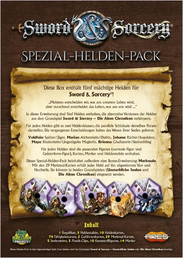 Sword & Sorcery: Die Alten Chroniken – Alternative Helden & Geisterformen Spezial-Helden-Pack